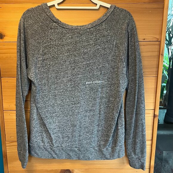 Good hYOUman Gray Long Sleeve Pullover Top or Lightweight Sweatshirt - Picture 5 of 7